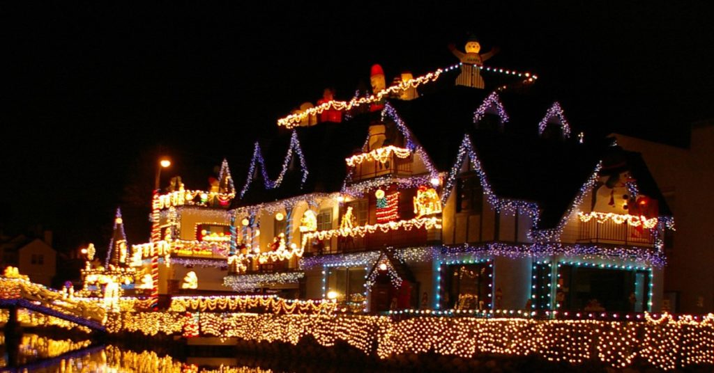 Morristown NJ Christmas Light Installers, Commercial