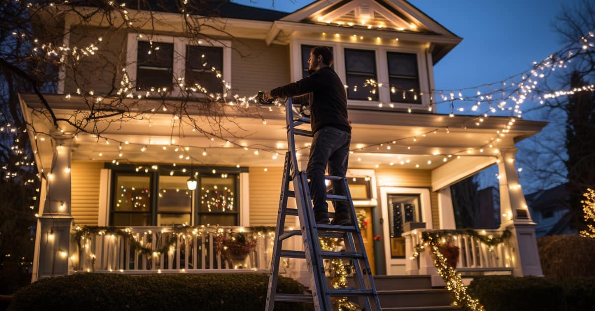 Safety Tips for Christmas Light Installation